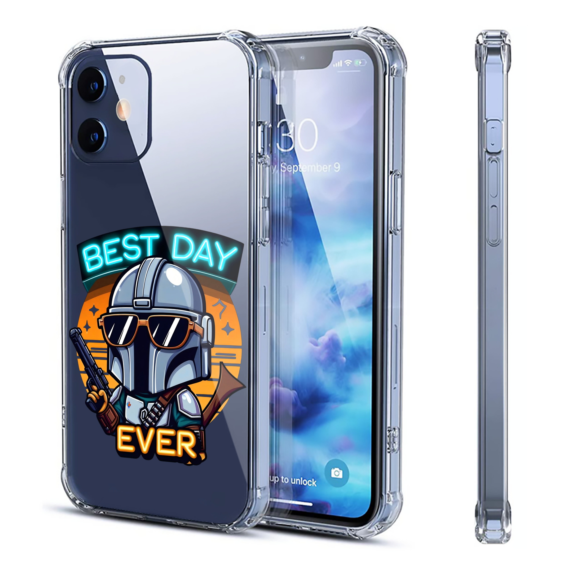 （画像用） スター・ウォーズ Star Wars 【iPhone 12シリーズ対応】透明スマホケース（クリアソフトケース）